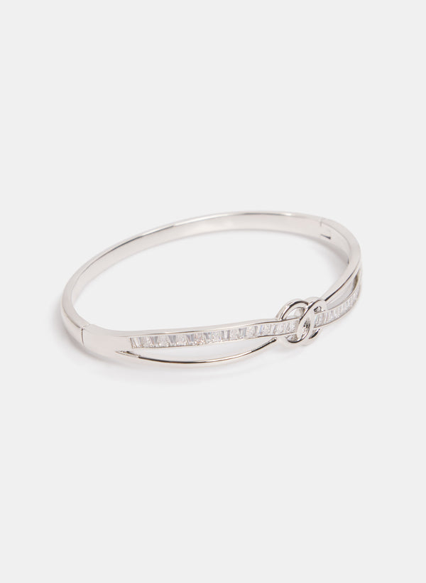 laura Cross-Over Double-Ring Bracelet