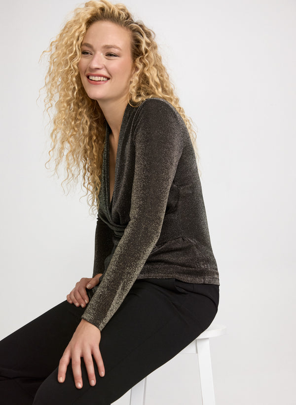 Laura Crossover Metallic Top