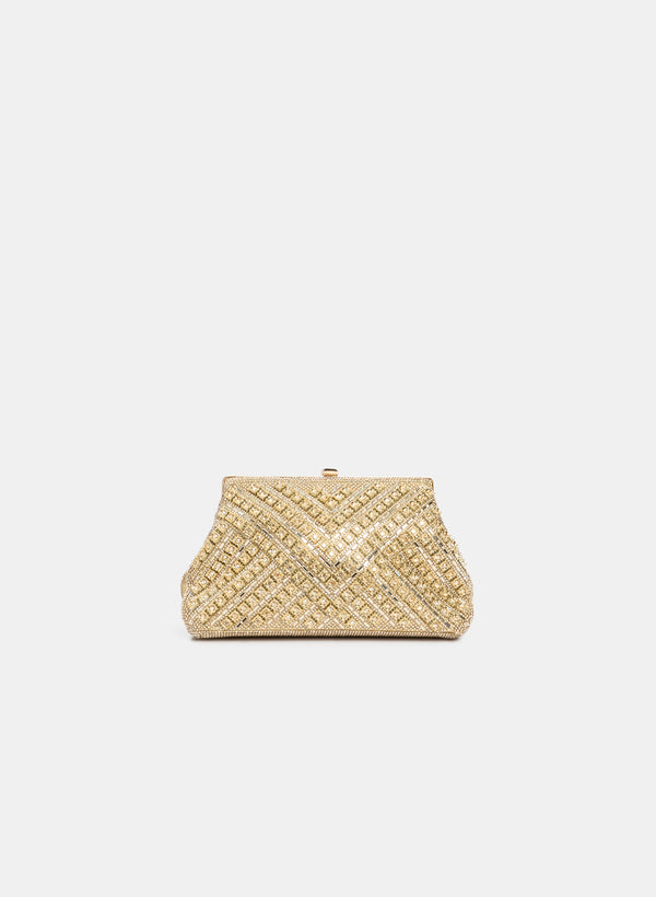 laura Crystal Baguette Clutch