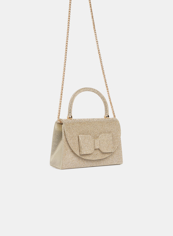 Laura Crystal Bow Clutch