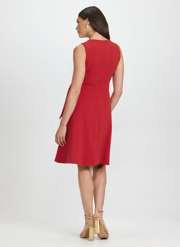 Laura Crystal Buckle Embellished Dress