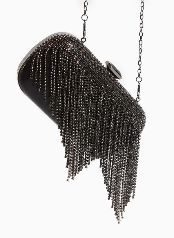 Laura Crystal Cascade Clutch
