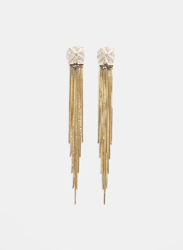 laura Crystal Cascade Earrings