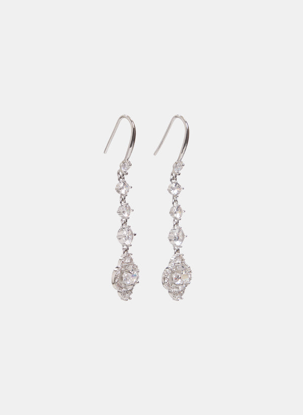 Laura Crystal Clover Earrings