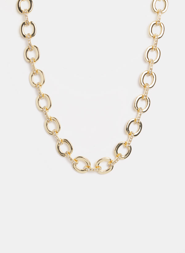 laura Crystal Connector Necklace