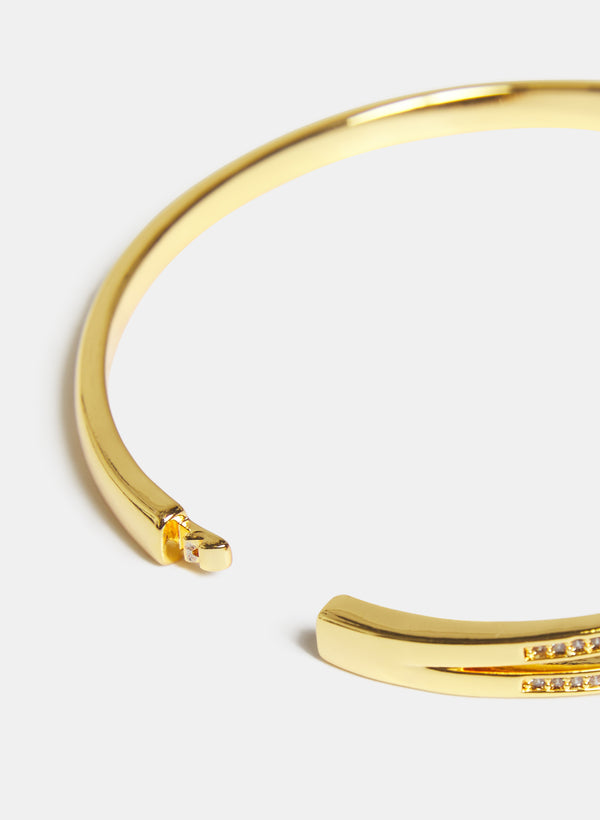 Laura Crystal Detail Bangle Bracelet