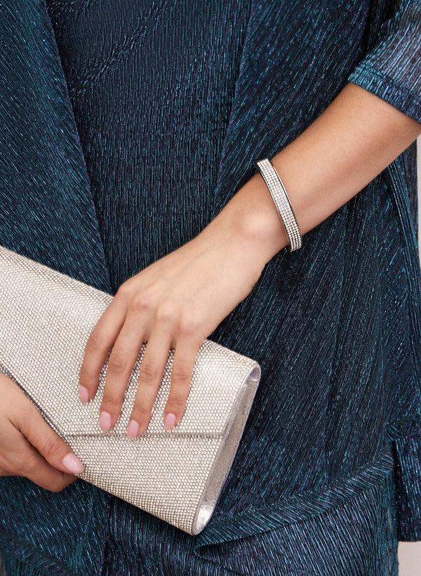 Laura Crystal Detail Bangle Bracelet