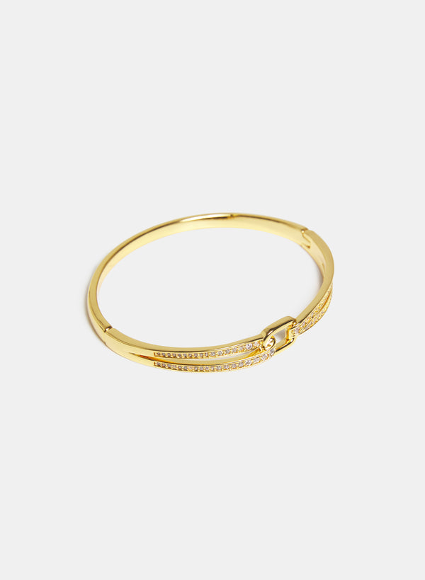laura Crystal Detail Bangle Bracelet