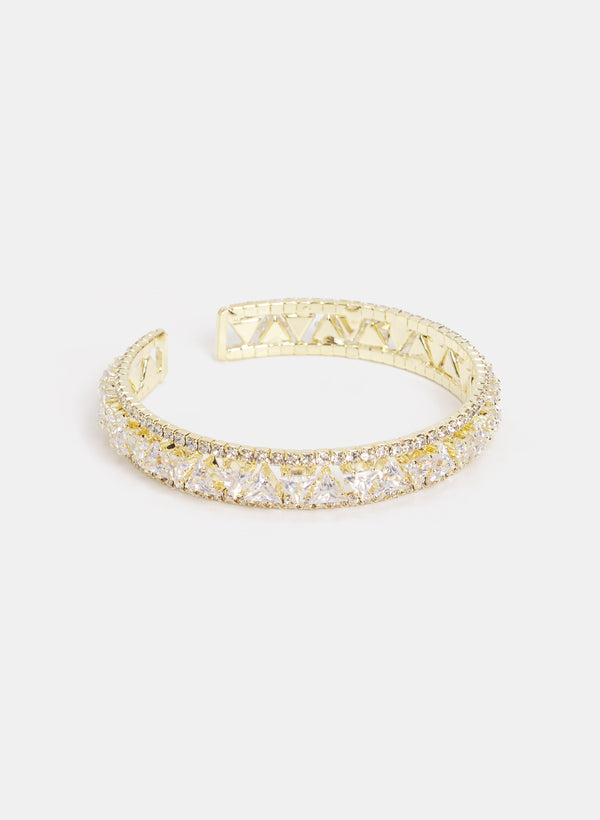 laura Crystal Detail Cuff Bracelet