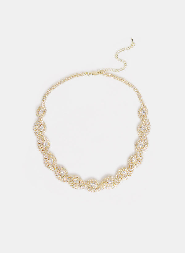 laura Crystal Detail Necklace