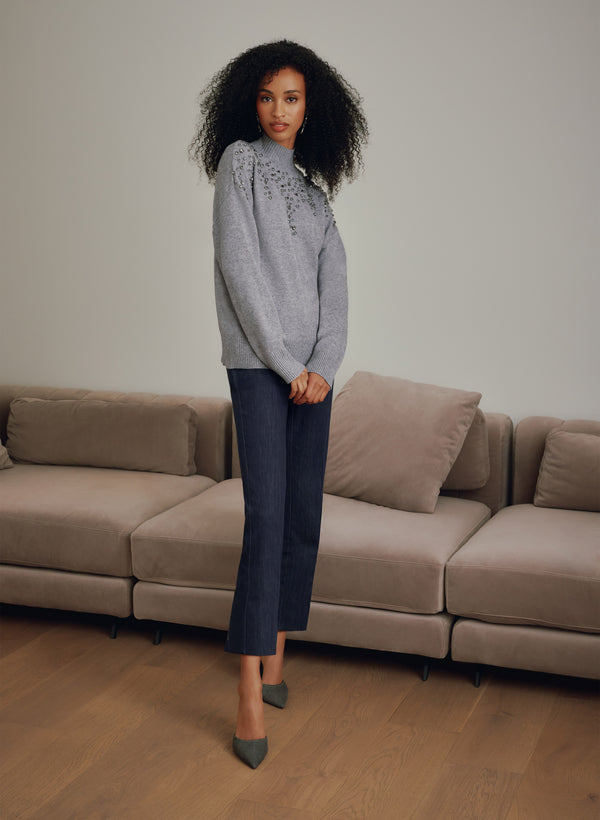 Laura Crystal Embellished Pants