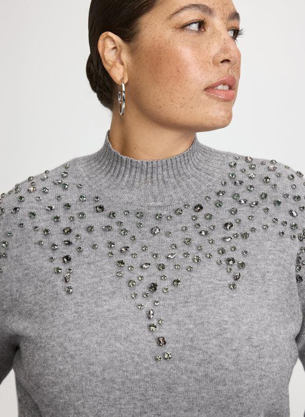 Laura Crystal Embellished Sweater