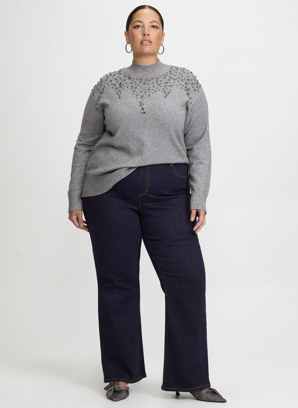 Laura Crystal Embellished Sweater