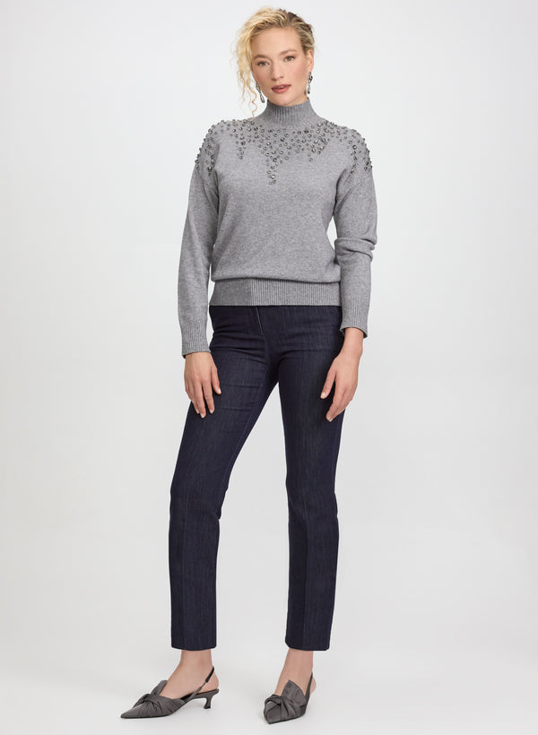 Laura Crystal Embellished Sweater