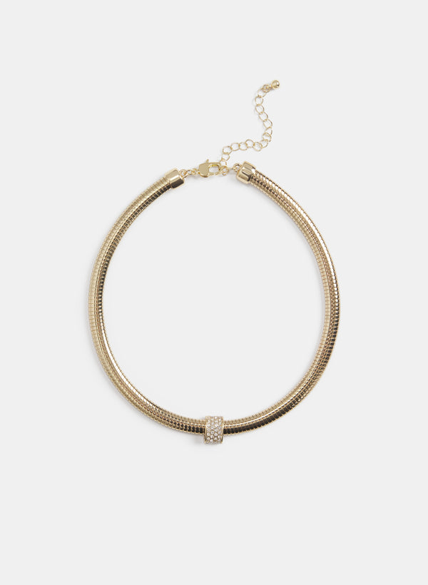 laura Crystal Front Collar Necklace