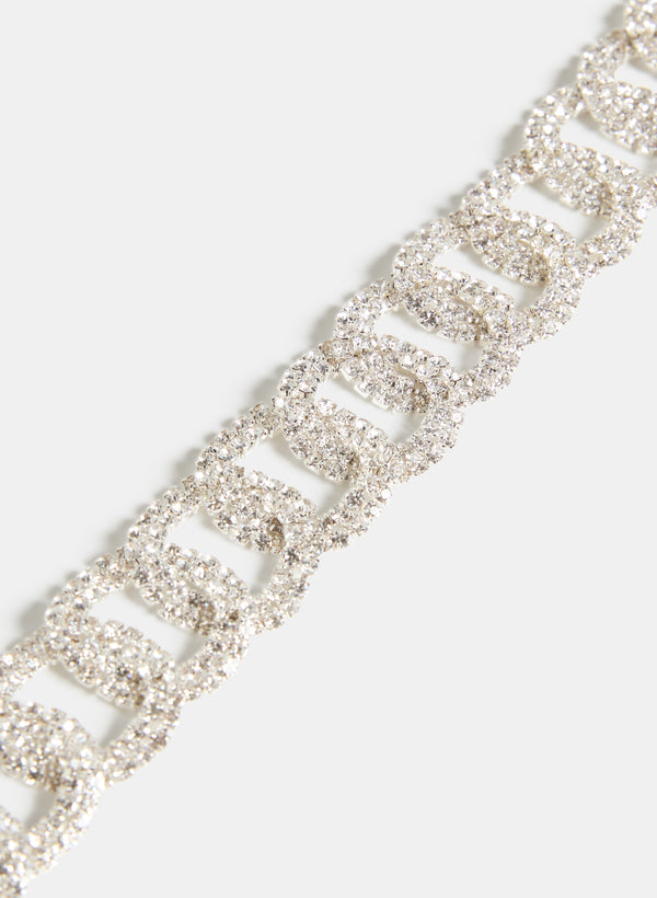 Laura Crystal & Ribbon Belt