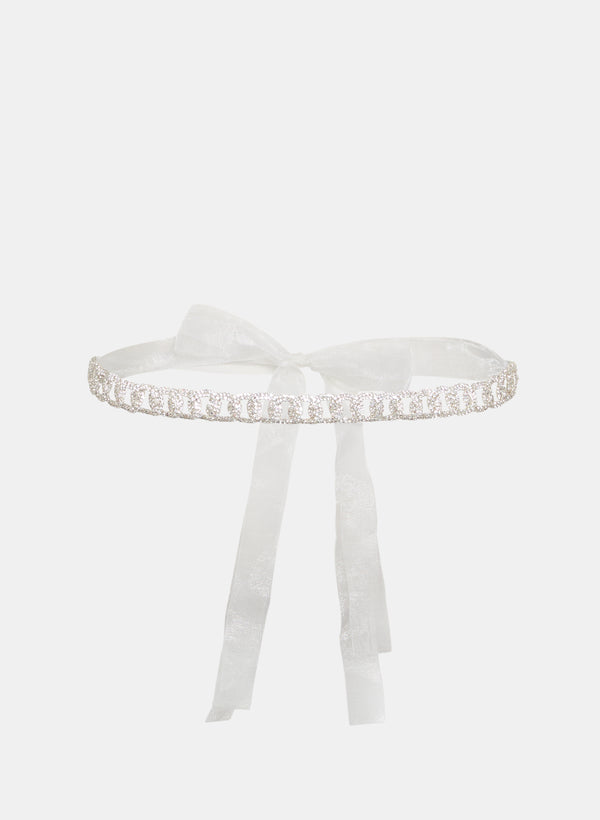 laura Crystal & Ribbon Belt