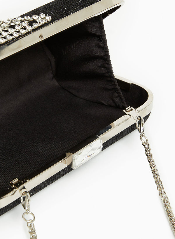 Laura Crystal-Studded Clutch