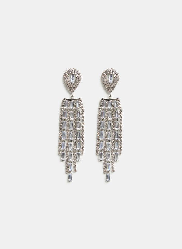 laura Cubic Zirconia Chandelier Earrings