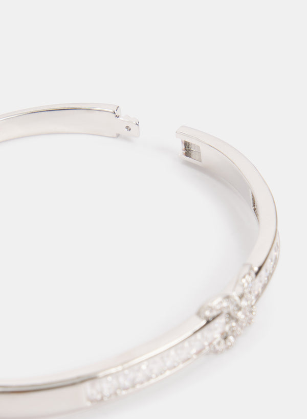 Laura Cubic Zirconia Cross-Over Bracelet