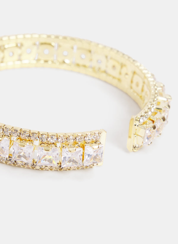 Laura Cubic Zirconia Cuff Bracelet