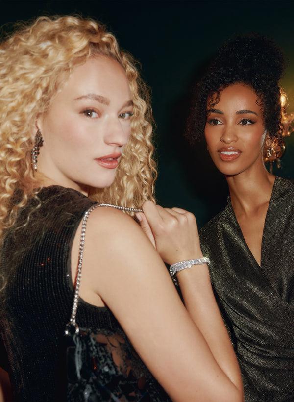 Laura Cubic Zirconia Cuff Bracelet