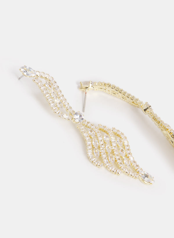 Laura Cubic Zirconia Filigree Earrings