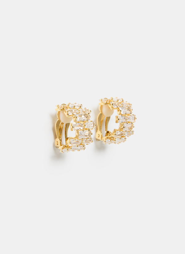 Laura Cubic Zirconia Hoop Earrings