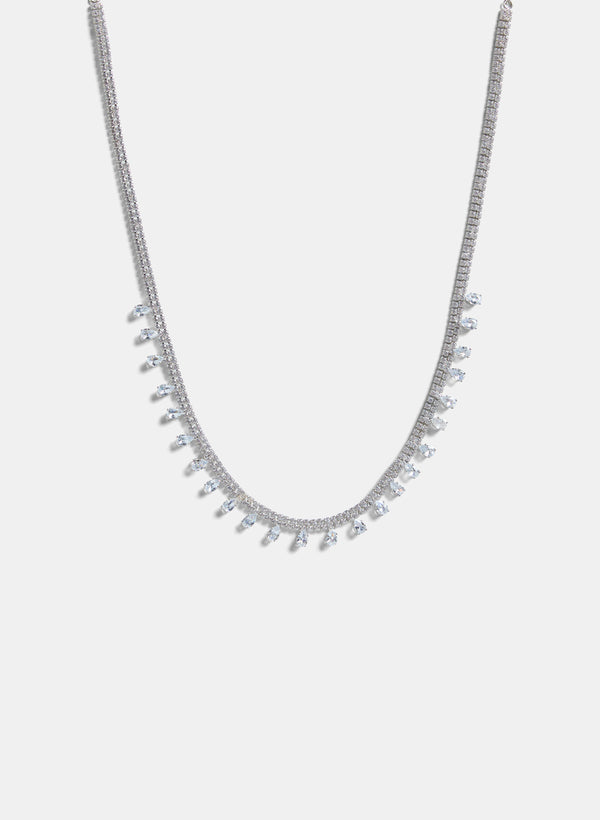 laura Cubic Zirconia Inset Necklace
