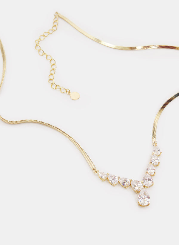 Laura Cubic Zirconia Stone Necklace