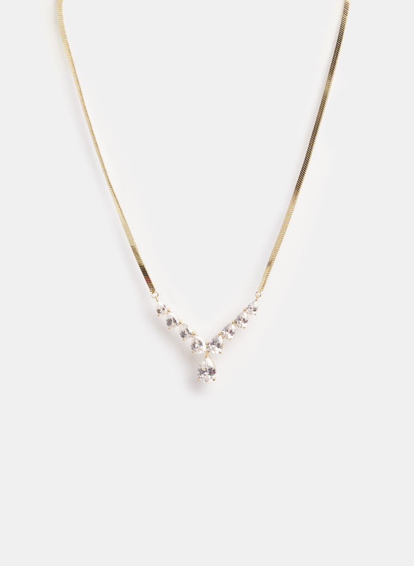 laura Cubic Zirconia Stone Necklace