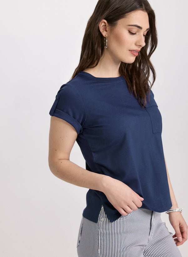 Laura Cuffed Sleeve T-Shirt