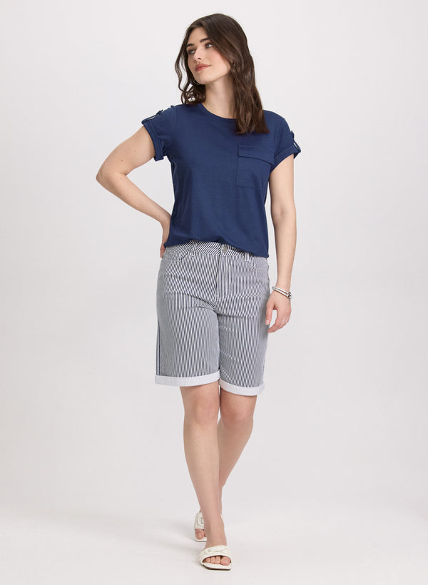 Laura Cuffed Sleeve T-Shirt