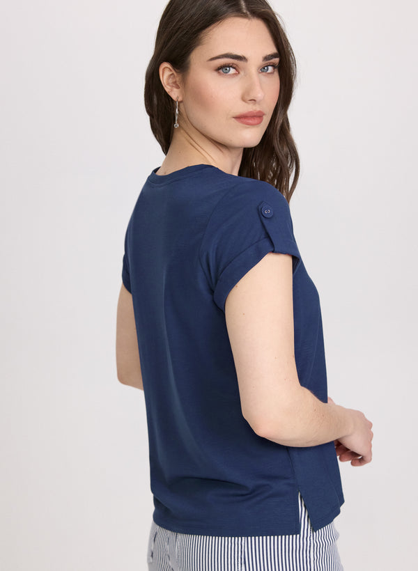 Laura Cuffed Sleeve T-Shirt