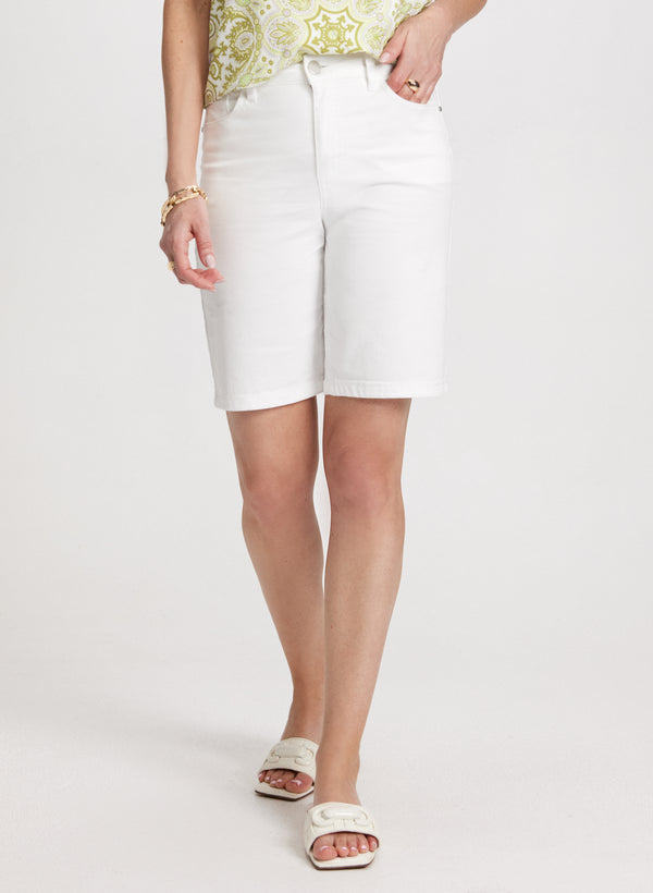laura Denim Bermuda Shorts