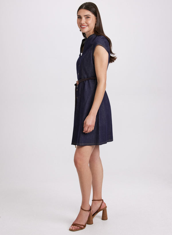Laura Denim Button-Down Dress
