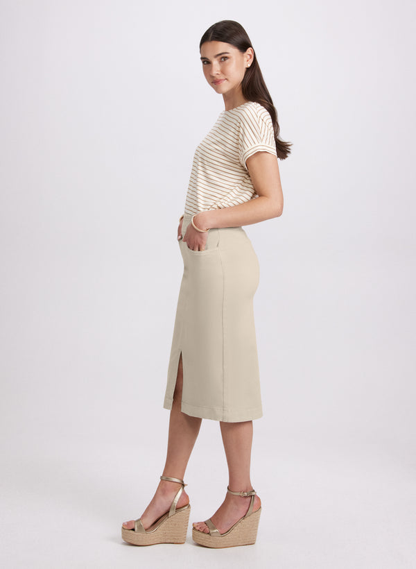 Laura Denim Pencil Skirt