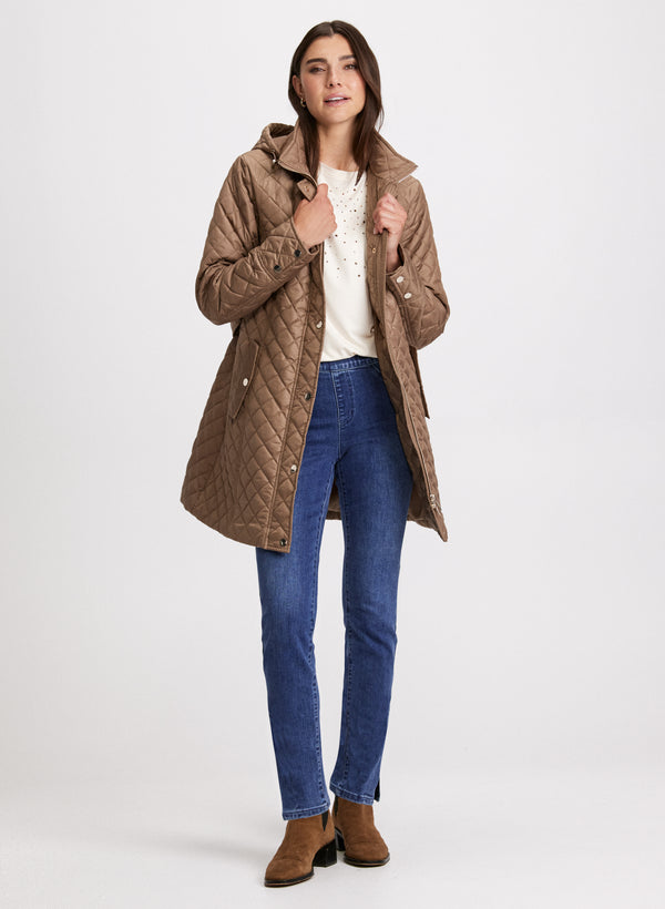 Laura Diamond Quilt Belted Jacket