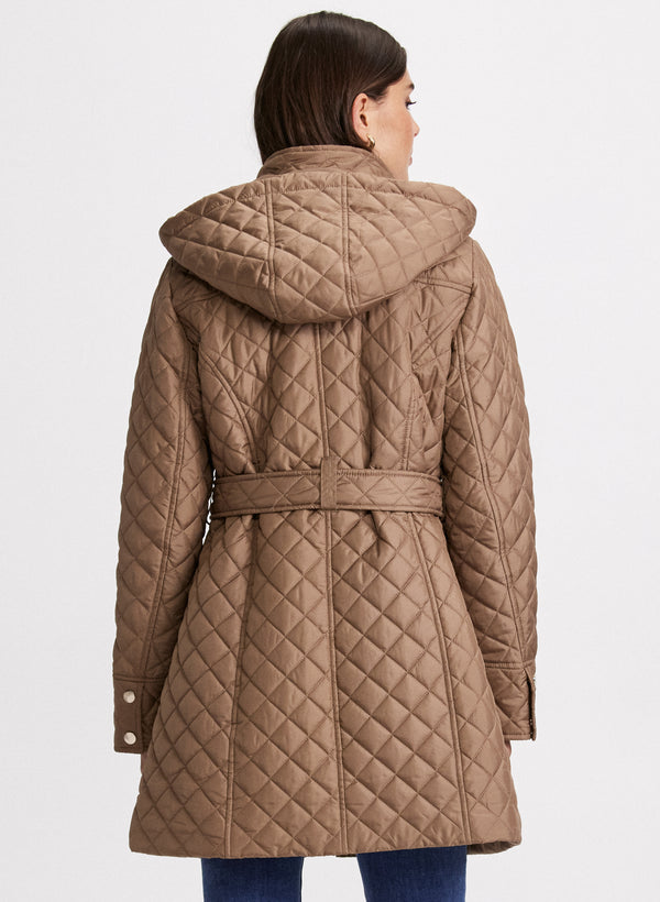 Laura Diamond Quilt Belted Jacket
