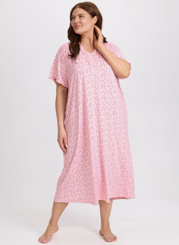 laura Dot Print Nightgown