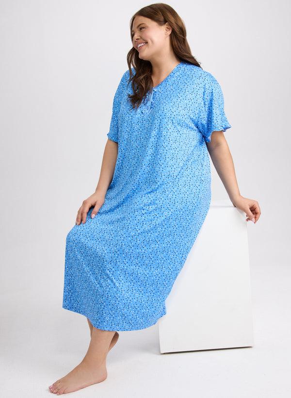 laura Dot Print Nightgown