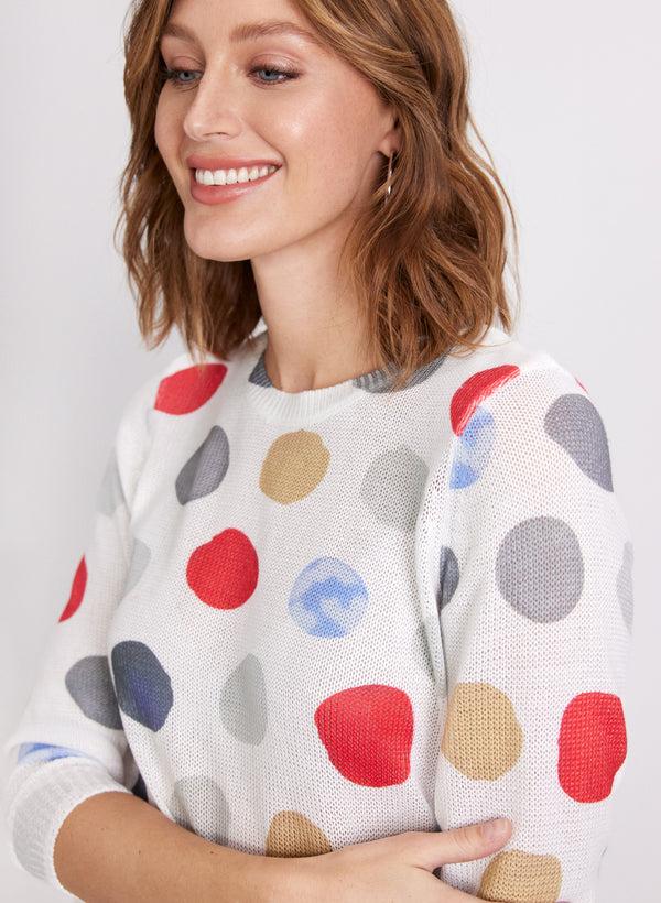 Laura Dot Print Sweater