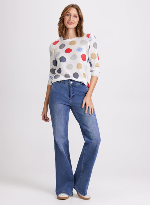 Laura Dot Print Sweater