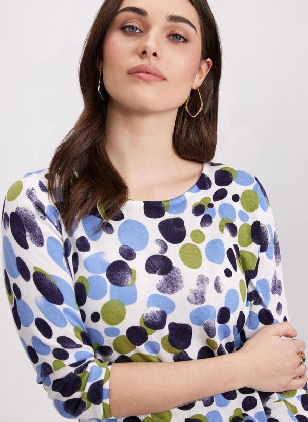 Laura Dot Print Sweater
