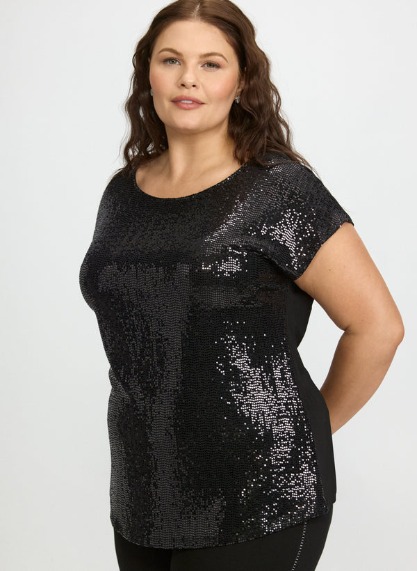 Laura Dot Sequined Top