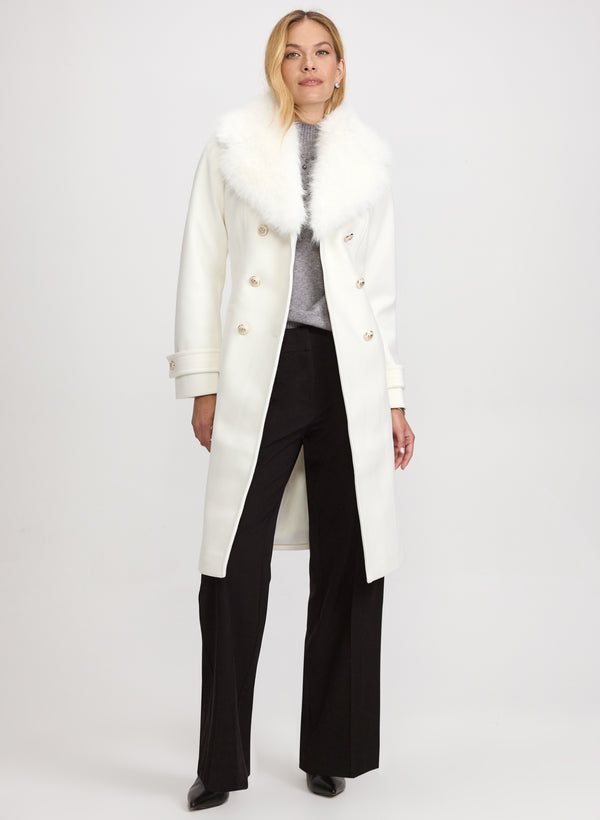 Laura Double-Breasted Wool-Blend Coat