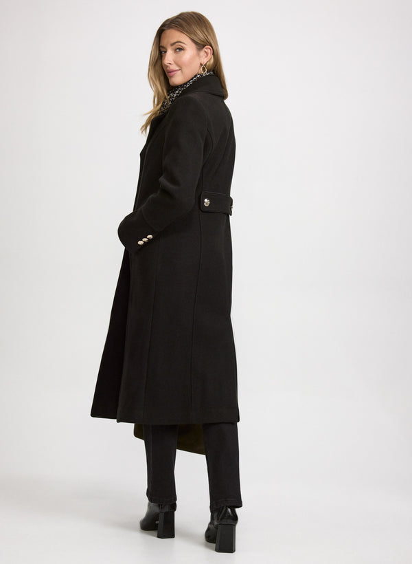 Laura Double-Breasted Wool-Blend Coat