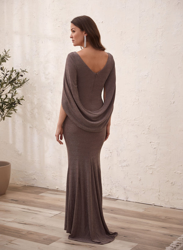 Laura Drape Back Knit Maxi Dress