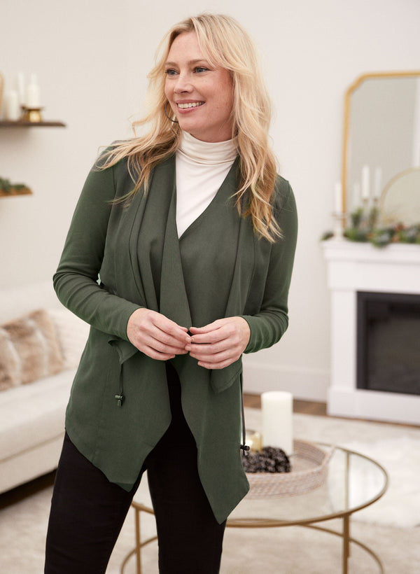laura Drape Front Jacket