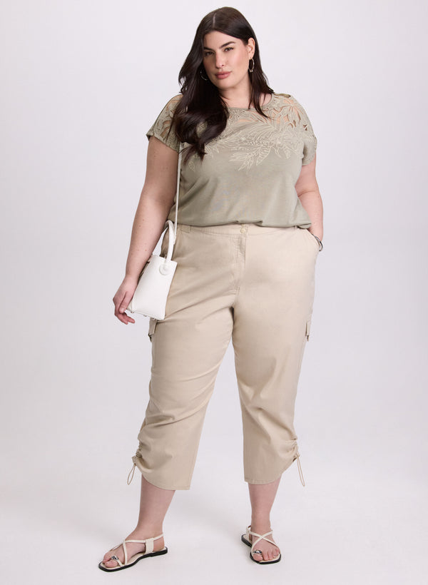 Laura Drawstring Hem Capris